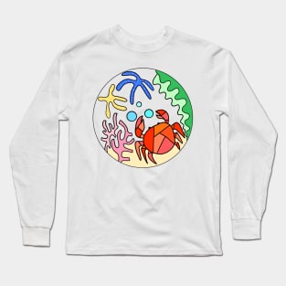 Cute Crab Long Sleeve T-Shirt